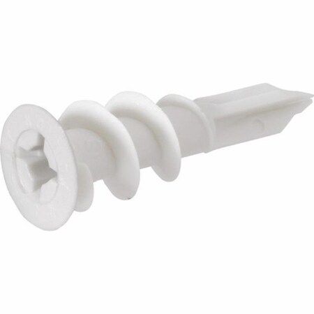 Hillman Screw Anchor, 1-1/2" L, Nylon 376647